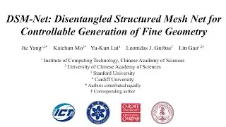 DSM-Net: Disentangled Structured Mesh Net for Controllable Generation of Fine Geometry