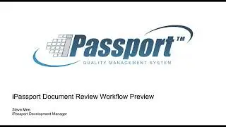 iPassport Document Review Workflow Preview
