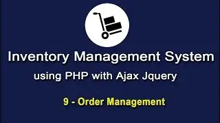 Inventory System using PHP with Ajax JQuery - Order Management - 1