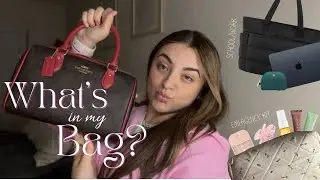 WHAT'S IN MY BAG 👛 essentials, school supplies etc.