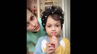 Wow Nisha Rawal Fun and Masti with Son Kavish Mehra | Beautiful video || #youtubeshorts #NishaRawal