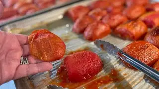 Roasting Roma Tomatoes for Canning