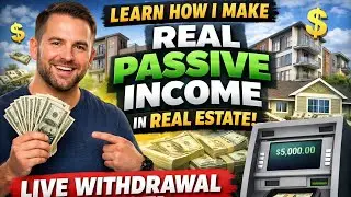 Learn How I Make Real Passive Income in Real Estate/ Live Withdrawl Proof