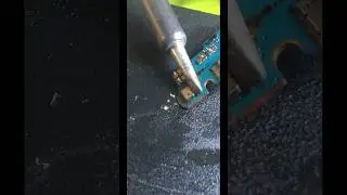 Replacing the SMD MIC With a soldering iron #mobilerepairing
