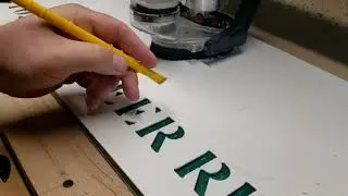 How to cut Hdpe Colorcore custom cnc sign