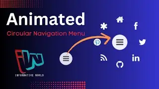 Animated Circular Navigation Menu using Html CSS & Javascript  Simple Radial Menu