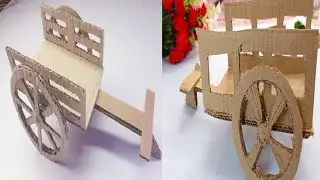 how to make bullock cart with paper #trending #homemadepapercraftviralvideo