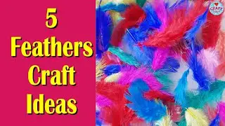 5 Craft Ideas with Feathers | @CraftStack