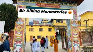 Exploring monasteries in bir billing ❤️#birbilling #travelseries vlog4