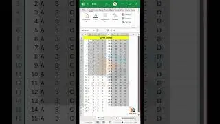 OMR Sheet in excel #excelformula #excel #omrsheet #exceltricks