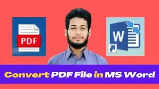 How To Edit PDF File to MS Word 2023 | Convert PDF File to MS Word | Babar Azeem
