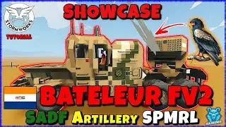 SADF Bateleur FV2 SPMRL | Stationary Artillery | Stormworks Workshop Creation Showcase