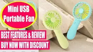 Mini USB Fan Portable Rechargeable Mini Fan Review | Best Mini USB Fan | 100% Trusted Quality