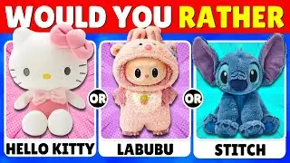Labubu Vs Hello Kitty Vs Stitch &ndash; Ultimate Shopping Challenge!  🎀👽🐵
