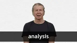How to pronounce ANALYSIS in American English