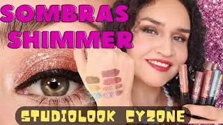 Sombras líquidas Shock Eyes SHIMMER ✨️ Studiolook de Cyzone ✨️ Todos los tonos ✨️