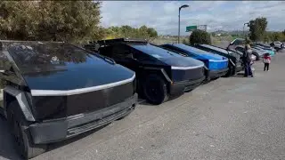 40+ Teslas | PCH Run Long Beach → San Clemente | 2025 Tesla Model 3 Performance Range Test
