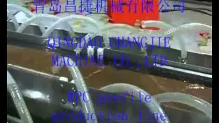 WPC profile production extrusion line