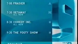 Channel Nine Perth - Thursday/Aqua Lineup + Ident (29.7.2004)