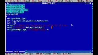 How to write a C program for Bresenham line drawing algorithm.