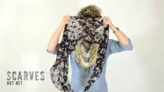 Britta Floral Lace Infinity Scarf | Scarves Dot Net