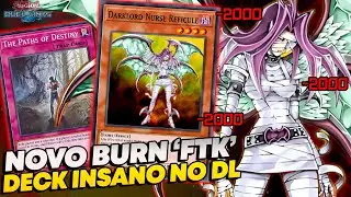 NOVO DECK BURN 'FTK' NO DUEL LINKS!! DARKLORD NURSE REFICULE!