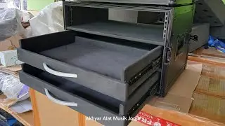 Hardcase Case Flightcase 2U Dobel Laci Untuk Efek Valeton Accessories Sound System Ciamik