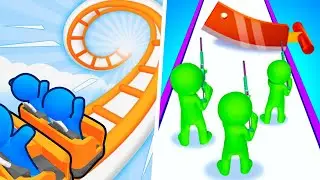 Runner Coaster | They Are Coming - Gameplay Walkthrough Max Levels (Part 1)