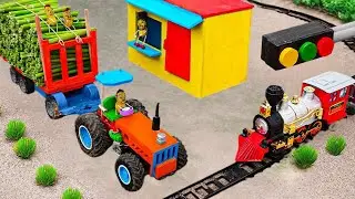 Top most diy tractor making train barrier science project |@ZigoCreator ​
