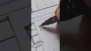 Before Watercolor Wash| Sketchbook Process Shorts| Sketching| Pen Drawing| #art #illustration