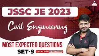 JSSC JE Civil Most Expected Questions #9 | JSSC JE Civil Classes | By Pramod Sir