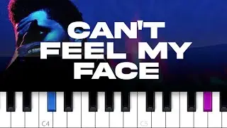 The Weeknd - Can’t Feel My Face  (piano tutorial)