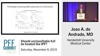 Should Unclassifiable ILD be Treated like IPF? | Joao A. de Andrade, MD