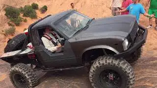 My first gen Toyota wheeling Moab Utah. Not so happy ending.