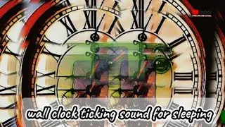 The sound of a wall clock ticking accompanied by the sound of super heavy rain for insomnia