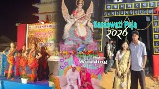 Saraswati Puja vlogs 2026 || Chakma Wedding || Ganda twisa, Tripura in india 