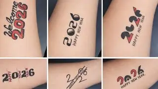 Happy New Year 2026 Tattoo Trending 2026 Tattoo Welcome 2026 with amazing Happy New Year 2026 tattoo