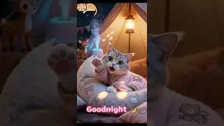 Relax Before Sleep 🐱 | Pink Bear Pajamas & Tent Goodnight