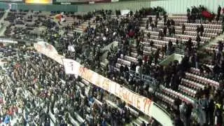 Nice-Sochaux, l'entr&eacute;e des supporters, bouillants