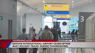 Busy traffic at DIA over weekend ahead of Thanksgiving