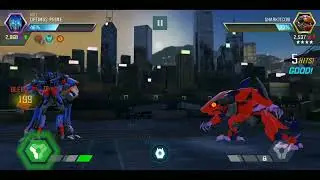 OPTIMUS PRIME MV1 vs SHARKTICON - Transformers Forged To Fight
