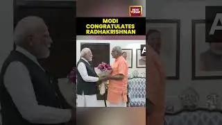PM Modi congratulates Radhakrishnan | #vicepresidentelection #cpradhakrishnan #ndavsindia