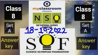 NSO Class 8 Answer Key|Science Olympiad Class 8 Solution #sof #nso #science #olympiads #sciencefacts