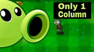 I'm only able to use one column of Peashooters