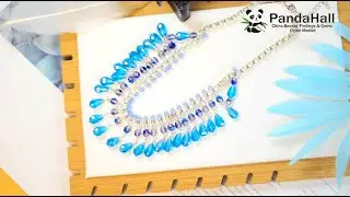 【Handmade With PandaHall】How to make a necklace with various blue glass beads