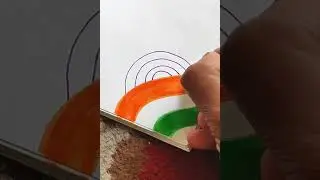 Mandala art with our National Flag#art #drawing #mandalaart #republicday #baby and me