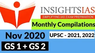 UPSC Monthly Magazine | November  2020 | Insights IAS | Vision IAS | PT 365 | IAS 2021 | Part
