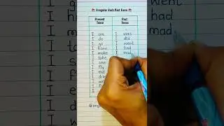 Irregular Verbs Past Forms ✅💯🧑&zwj;🏫 #english #englishgrammar#education #englishtips#shorts