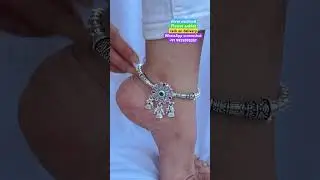 New designer silver oxidised flower anklet, with 67% discount on instant first order #shotrs #payal