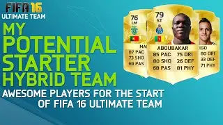FIFA 16 | MY POTENTIAL CHEAP STARTER HYBRID TEAM! (Ultimate Team Squad Builder)